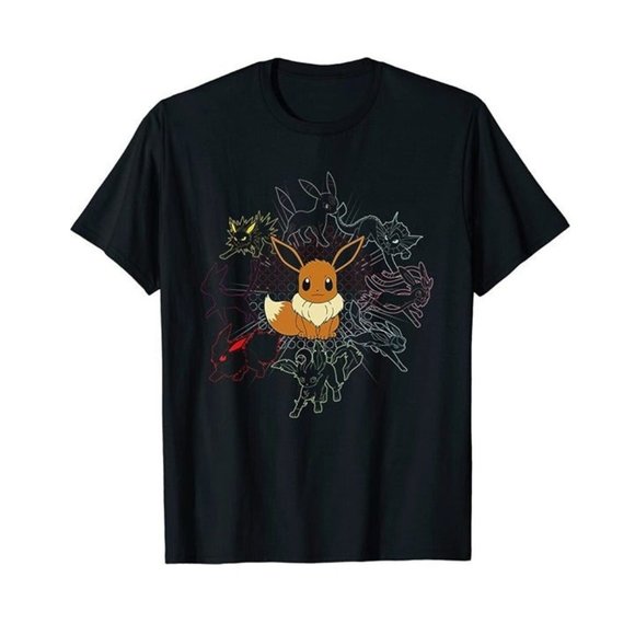Yeehaw Croptops Other - Pokemon Mono Eeveeolutions Eevee Mens t-Shirt sizes S-XL